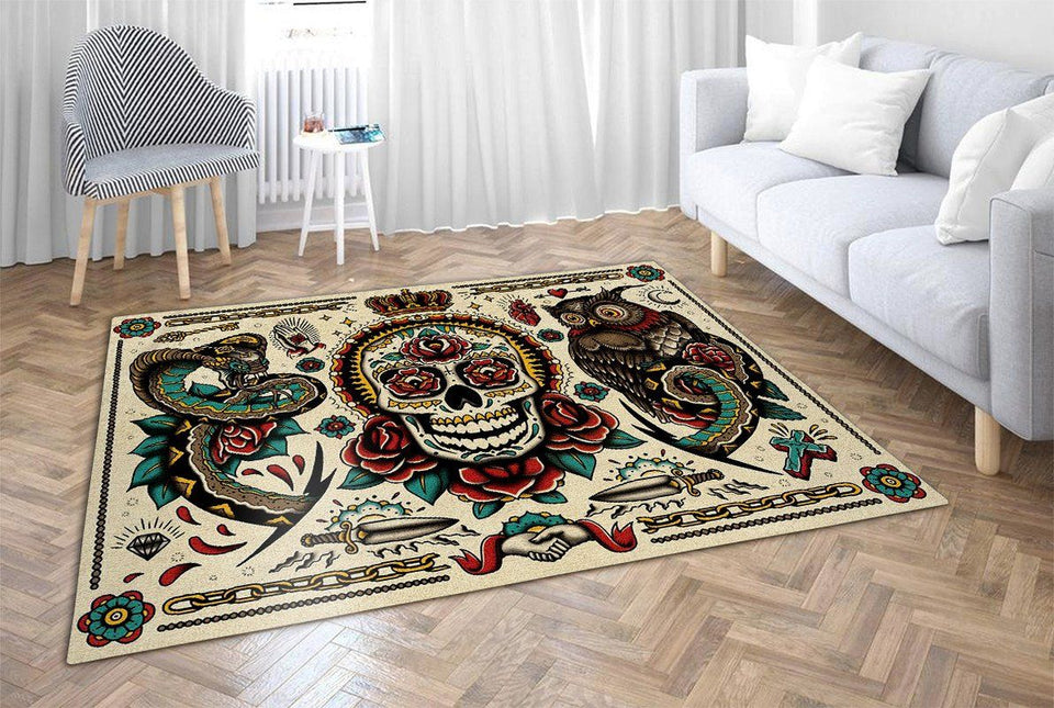 Tattoo Studio Rug 07178