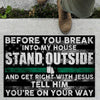 Veteran Before You Break Into My House Door Mat Inside Rug Floor
