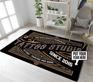 Personalized Tattoo Studio Rug 05700