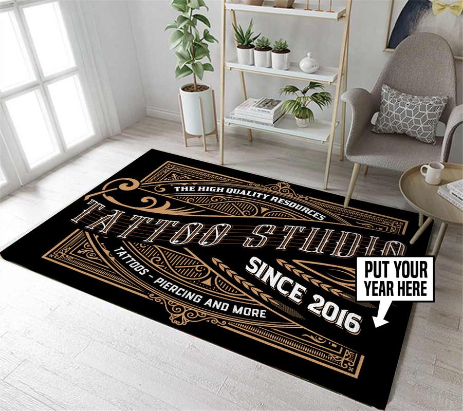 Personalized Tattoo Studio Rug 05700