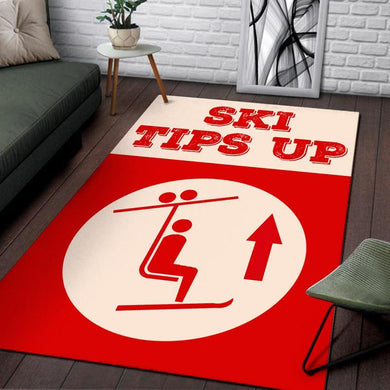 Ski Tips Up Rug 05845