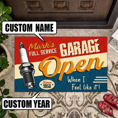Personalized Garage Door Mat Inside Rug Floor Outdoor Mats Decorations 07355