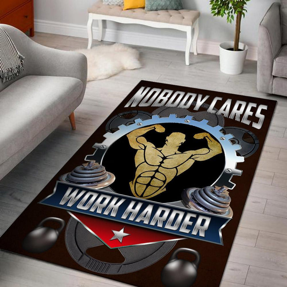 Nobody Cares, Work Harder Rug 06573