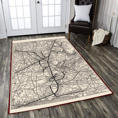 Louisville Rug Antique Louisville And Nashville Railroad Map L And N Railroad Map 04867