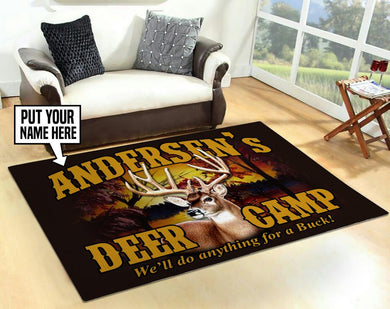 Personalized Deer Camp Rug 05900