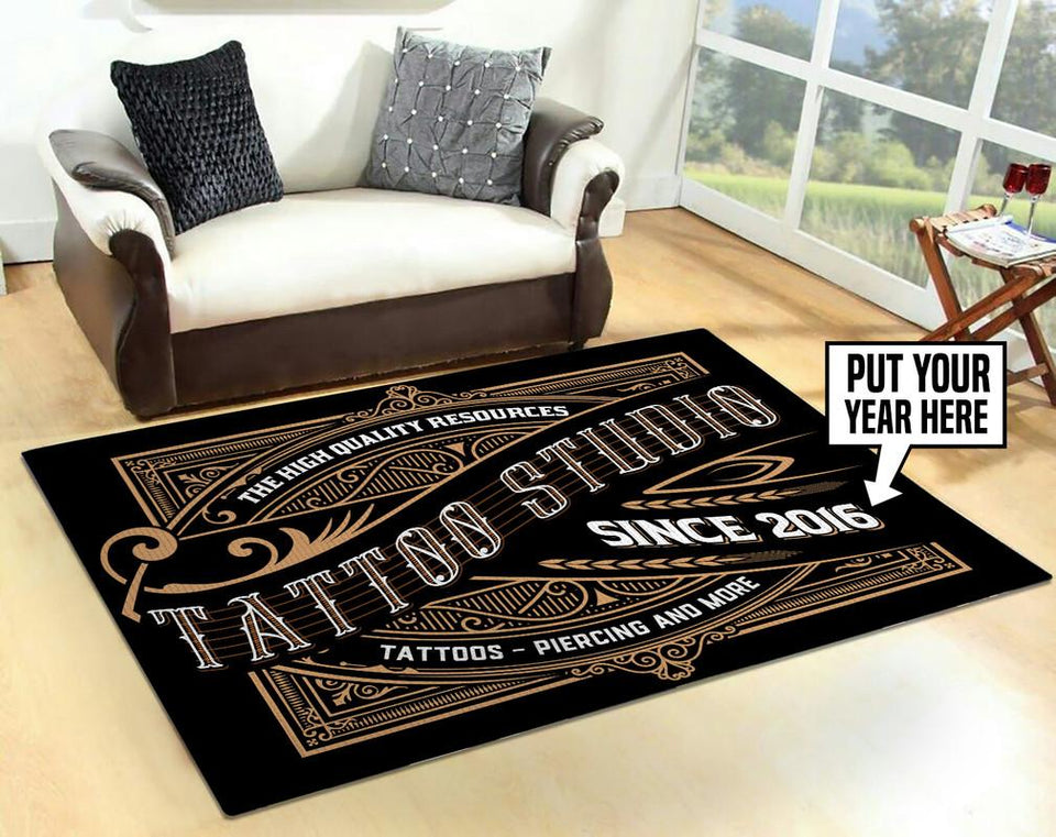 Personalized Tattoo Studio Rug 05700