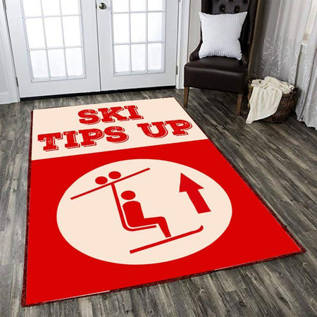 Ski Tips Up Rug 05845