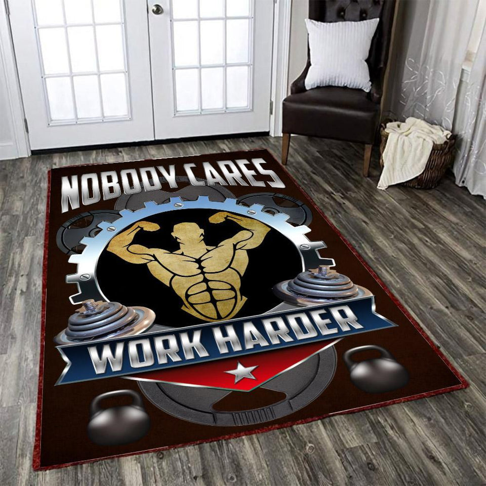 Nobody Cares, Work Harder Rug 06573