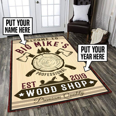 Personalized Woodshop Rug 05434