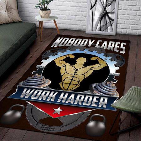 Nobody Cares, Work Harder Rug 06573