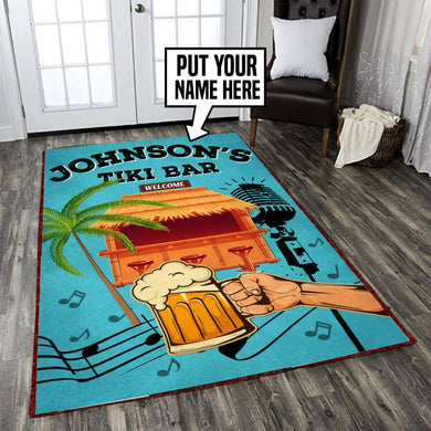 Personalized Tiki Bar Rug 05575