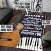 Personalized Piano Lounge Rug 06055