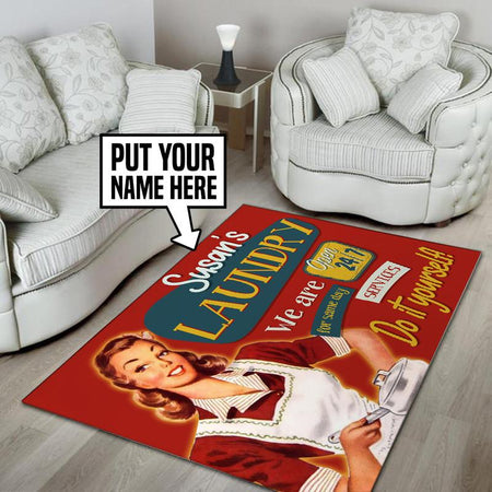 Personalized Laundry Service. Do It Yourself! Rug 05416
