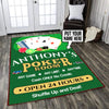 Personalized Poker Room Rug 05978