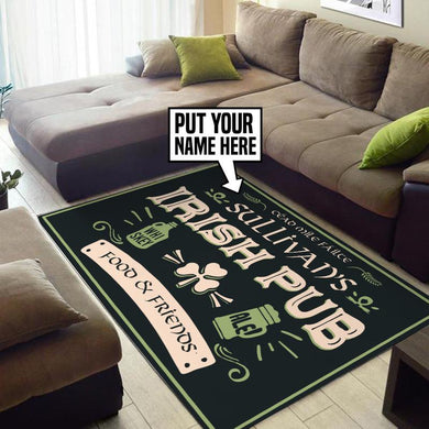 Personalized Irish Pub Rug 05484