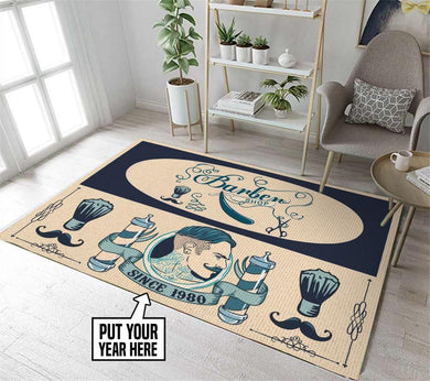 Personalized Barber Shop Rug 06041