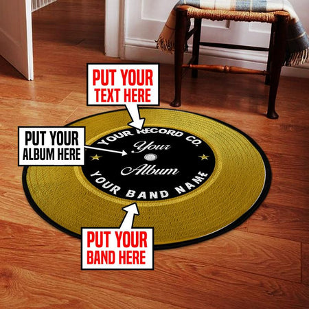 Personalized Record Rug 06506