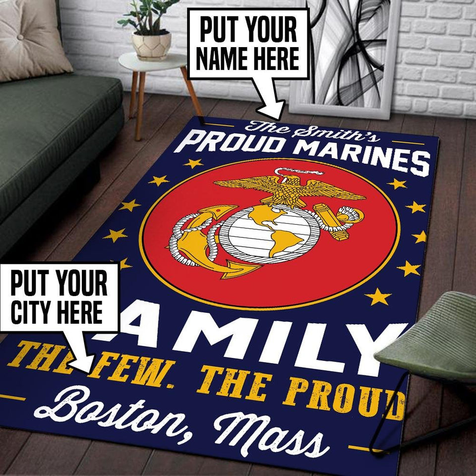 Personalized Us Marine Corps Rug 05278