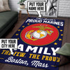 Personalized Us Marine Corps Rug 05278