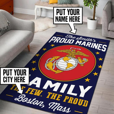 Personalized Us Marine Corps Rug 05278