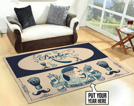 Personalized Barber Shop Rug 06041