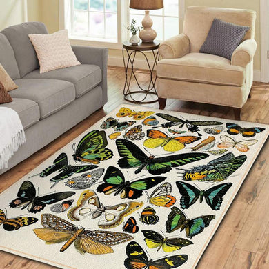 Hippie Butterfly Rug 07126