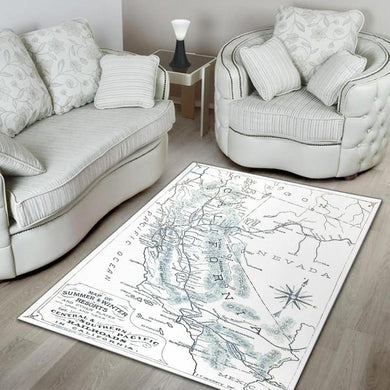 Csprr Rug Central And Southern Pacific Railroad Map 04815