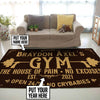 Personalized Gym Room Rug 06640
