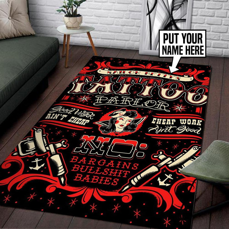 Personalized Tattoo Rug 05889