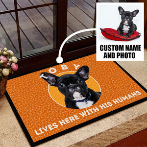 Personalized Dog Pet Door Mat Inside Rug Floor Outdoor Mats Decorations 07362