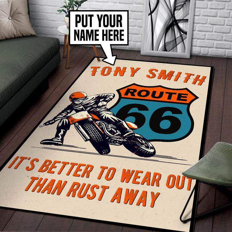 Personalized Route 66 Rug 05472