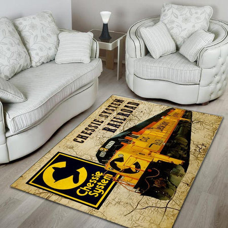 Chessie System Locomotive Rairoad Rug 05199