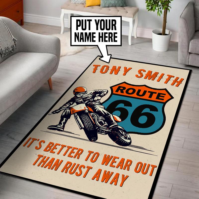Personalized Route 66 Rug 05472