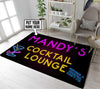 Personalized Cocktail Lounge Rug 06822