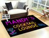 Personalized Cocktail Lounge Rug 06822