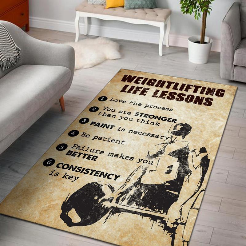 Weightlifting Life Lessons Rug 06621