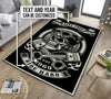 Personalized Biker Motocycle Rug 07200