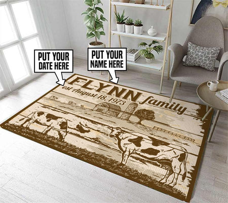 Personalized Family Name Rug 06304