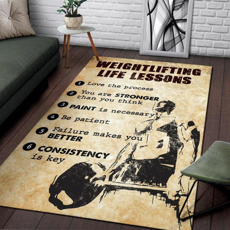 Weightlifting Life Lessons Rug 06621