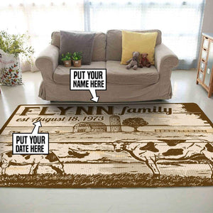 Personalized Family Name Rug 06304