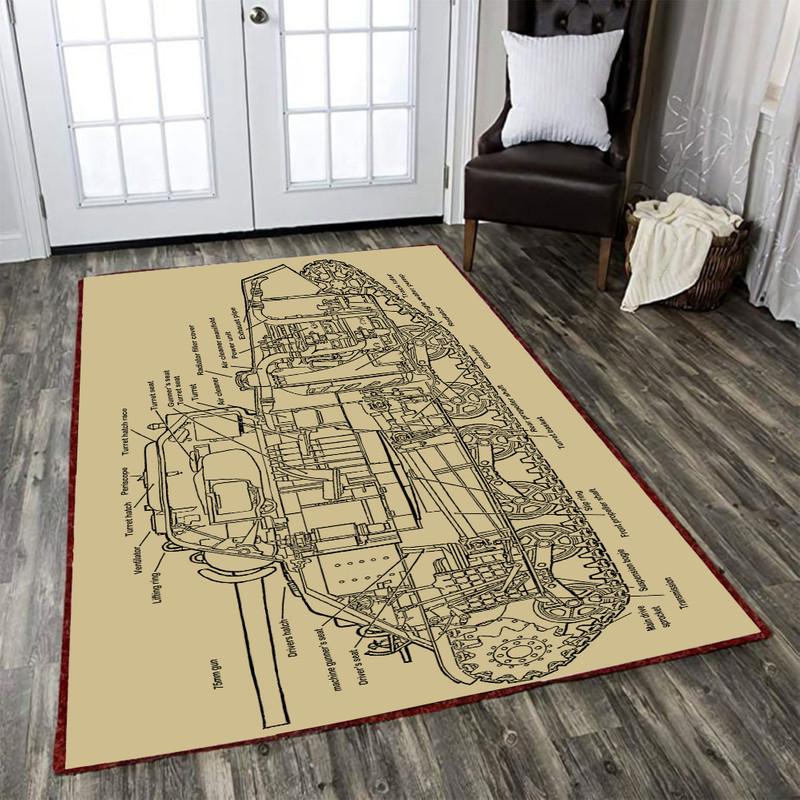 Sherman Rug M4 Sheman Tank 04890