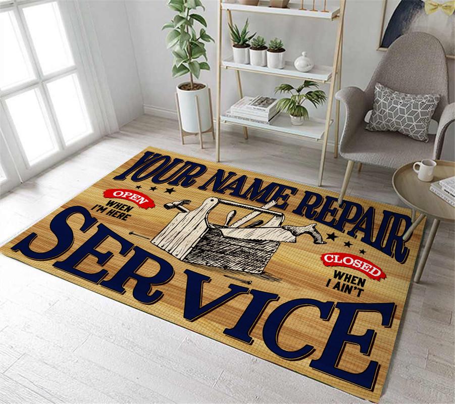 Personalized Repair Service Rug 05929