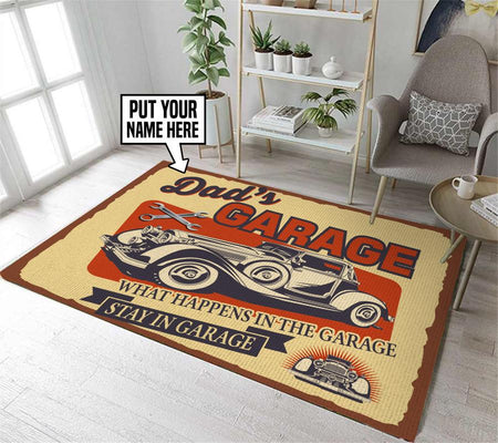 What Happens In The Garage Stay In The Garage Rug 05663
