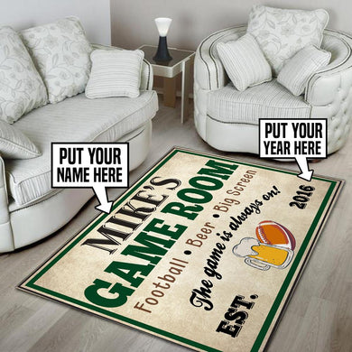 Personalized Game Room Rug 05525