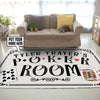 Personalized Poker Room Rug 06316