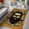Personalized Barber Shop Rug 06007