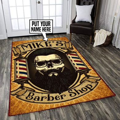 Personalized Barber Shop Rug 06007