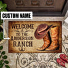 Personalized Ranch Door Mat Inside Rug Floor Outdoor Mats Decorations 07382