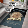Personalized Cigar Lounge Rug 06255