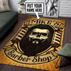 Personalized Barber Shop Rug 06007